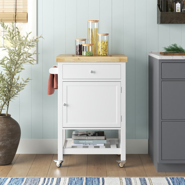 Sand & Stable 25'' Wide Rolling Kitchen Island & Reviews Wayfair